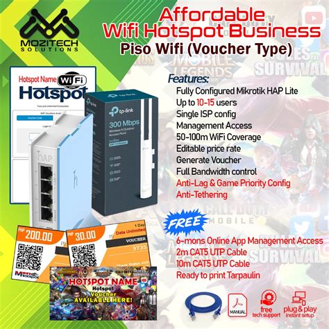PISO WIFI (VOUCHER TYPE) .